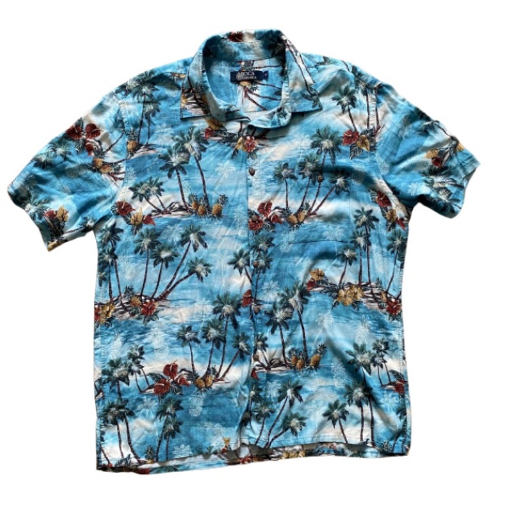 BOCA CLASSICS MEN’S Casual Button Up Hawaiian Shirt Size XL